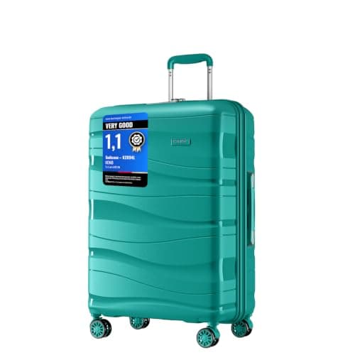 Kono Medium Suitcase 24 Inch, Durable Checked Luggage for Holiday Travel