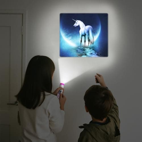 Pup Go Unicorn Torch and Projector for Kids Ages 3 4 5 6 7 8, 24 HD Images — view 2