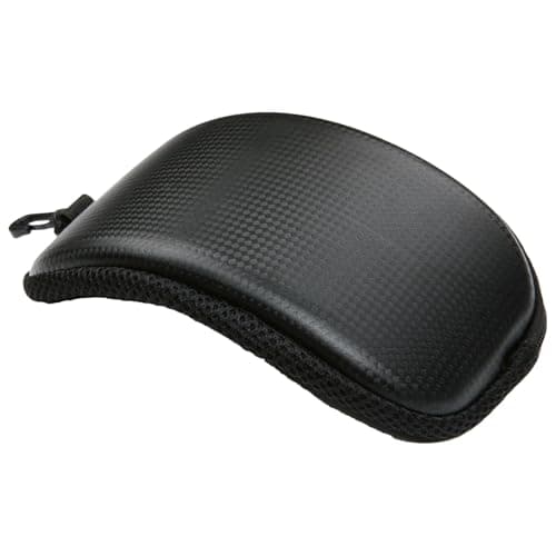 Ski Goggle Case - Black, Hard, Polyurethane, Goggle Case, Classic, Zipper Closure, Rainproof, Compact & Lightweight, for Ski, Motorcycle & More