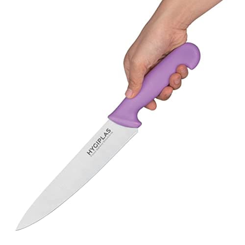 Hygiplas Stainless Steel Cooks Knife, Purple, 8.5" — view 2
