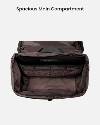 tomtoc Flap Laptop Backpack, Lightweight Water-Resistant Casual Daypack 22L — view 4
