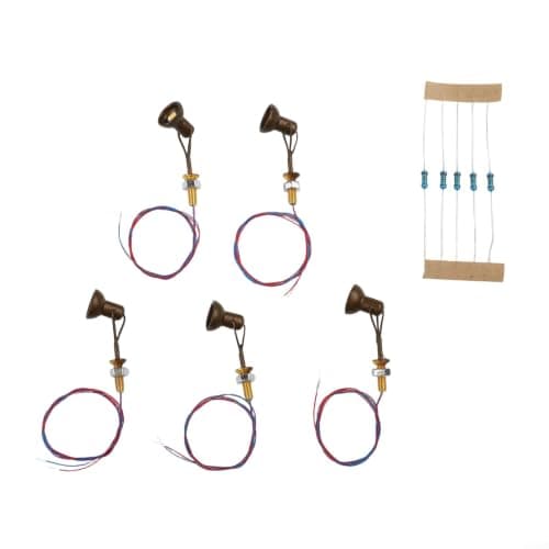 5x Model Railway Limelight Projector for 3v DC Silver 5x Model(Brown) — view 2