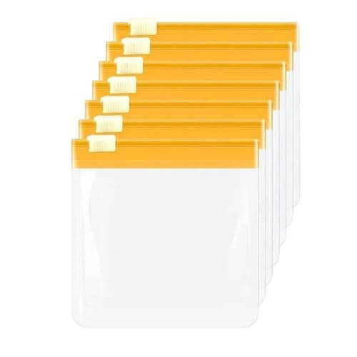 Storage Bags With Zipper - 7 Pieces Travel Clear Holder Pouch Resealable