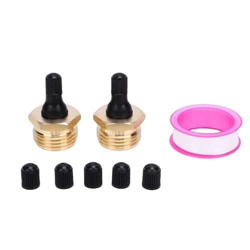 Blaihild Brass RV Blow Out Plug 1/2 Inch Schrader Valve Adapter for Winterizing - RV Air Compressor Adapter Tool for Travel Trailers Sprinkler Systems Freeze Protection — view 6