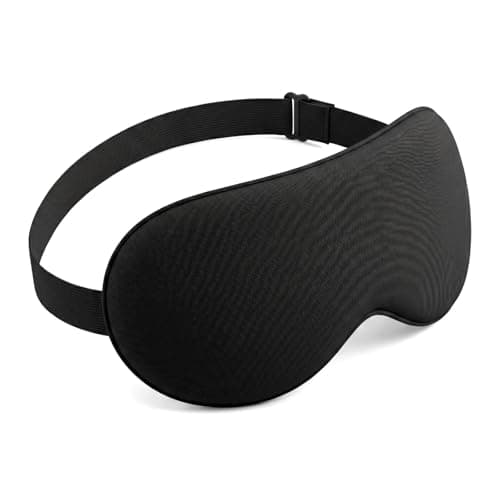 Sleep Mask Light Blocking Eye Mask for Sleeping Men and Women, 3D Contoured Cup Sleeping Mask with Zero Eye Pressure, Ultra Soft Comfortable Blindfold for Side Sleepers, Travel Essentials