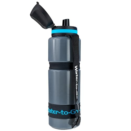 Water-to-Go Eco Active BPA-Free Filter Bottle & Purifier, 750ml, Blue — view 2