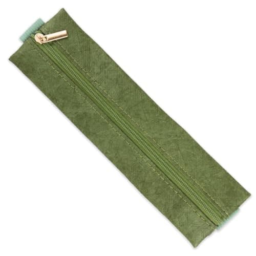 Koilife Waterproof Notebook Pencil Case with Olive Green Elastic Strap