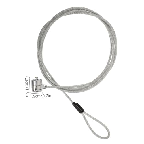 BUTIFULSIC Laptop Security Cable Lock with Keys, 6.6ft Zinc Alloy Anti-theft Cable for Electronic Devices and Projectors, Lightweight and Pry-resistant Design for Business Travel and Work — view 2