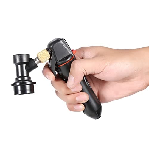SUNGOOYUE CO2 Keg Charger Portable CO2 Injector Draft Beer Dispenser Glass Reinforced Nylon with Brass Valve Ball Lock Trigger Control for Homebrew Soda Beer Wine Cornelius Kegs (Black) — view 3