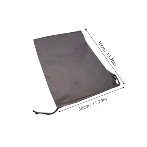 Black Nylon Drawstring Shoe Bags 8 Pack for Travel — view 2