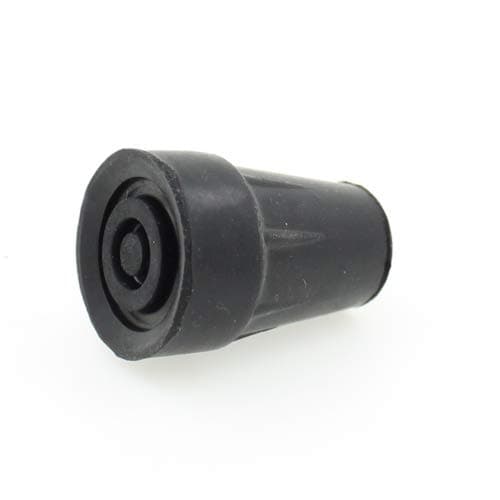 QTY 4pcs 12mm (1/2") Small Black Rubber Ferrules Tips Ends for Trekking Poles or Slim Canes by Lifeswonderful