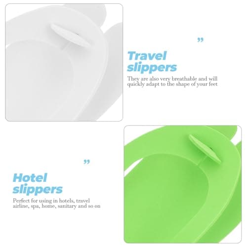 Happyyami Unisex Disposable Folding Slippers 24 Pairs Assorted Colour Lightweight Soft Eva Foam Travel Hotel Spa Indoor Footwear Portable Guest Slippers for Home Airline and Sanitary Use — view 6