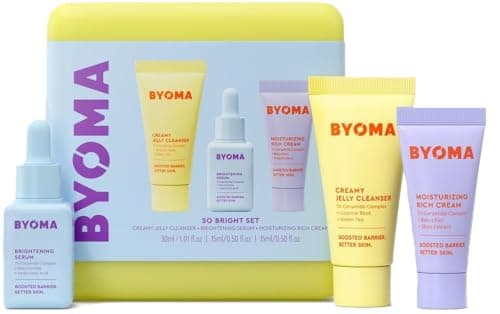 BYOMA So Bright Travel Size Gift Set - Skincare Minis (30ml, 15ml, 15ml)