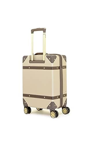 Rock Vintage Small 32L Hard Shell Suitcase - Gold — view 2