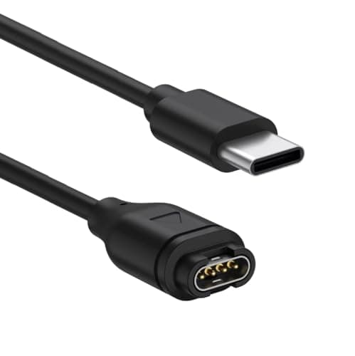USB C Charging Cable for Garmin Instinct, Instinct 2, 2S, 2X, 3, Crossover, E, Solare (Including Standard, Tactical, Esports, Camo, dēzl, Surf, Solar, AMOLED Variants) - Sync & Charge Lead