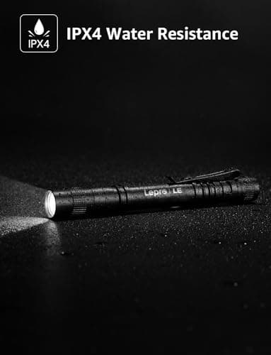 Lepro Small Torch Battery Powered, 2 Pack LED Pen Torches with Clip — view 4