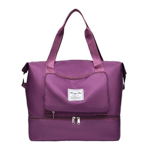 Travel Duffel Bags for Women Foldable Organizer Bag, Reinforced Handle