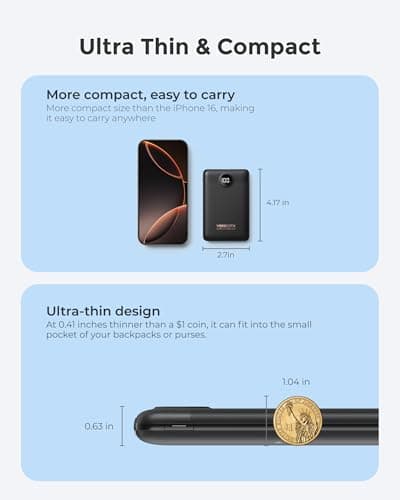 VEEKTOMX Power Bank Fast Charging 22.5W, 10000mAh USB C Portable Charger — view 5