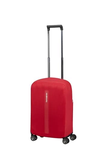 Samsonite TA Revolution - Foldable protective cover for suitcases, size S, suitcase cover suitable for 55 cm, travel suitcase protection, with reflective detail, Red — view 5