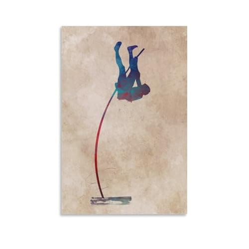 Pole Vault Sport Art Poster Wall Decoration Nordic Retro Poster Modern Home Decor Art Canvas Prints Birthday Gifts Women 08x12inch(20x30cm) — view 5