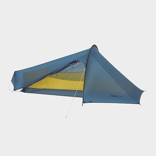 OEX Phoxx I Ultralite Tent for 1 Person with Porch Area, 1 Man, Ultra Lightweight, Compact Pack Size, Easy to Pitch, Single Pole, Backpacking, Hiking, Weekend Trips, Wild Camping, 1500mm HH, Blue — view 4