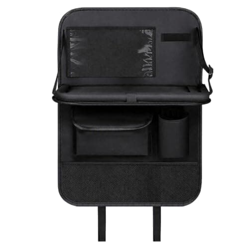 Meralo Car Seat Organiser with Foldable Tray Table