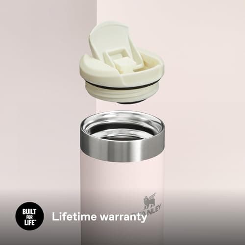 Stanley 1913 Aerolight Transit Travel Mug 0.6L - Keeps 6 Hours Hot - 8 Hours Cold - Dishwasher Safe - Leakproof - Car Cup Holder Compatible - Insulated Coffee Cup - Rose Quartz — view 5