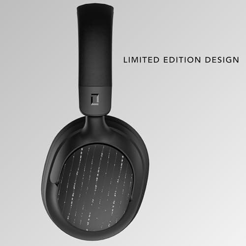 Ludwig Lorbach Opus Hybrid Active Noise Cancelling Headphones, Limited Edition, Over Ear Wireless Bluetooth, 360° Spatial Audio, Mic for Laptop iPhone Android - Liquid Metal Silver — view 2
