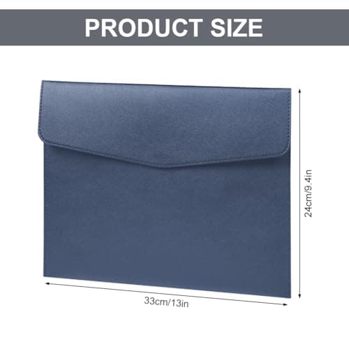 OFFCUP Leather Envelope Documents, 2pcs A4 File Folder, PU Document Bag — view 2