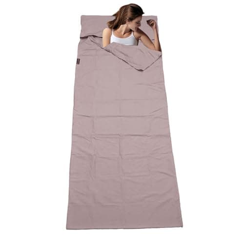 Sleeping Bag Liner - Travel Sleeping Bag Liner, Foldable Travel Sheet Sleeping Bag Liner | Lightweight Compact Sleeping Bag Sheets for Camping & Traveling — view 5