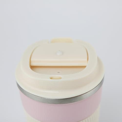 cribstar Personalised Engraved Insulated Travel Mug | Stainless Steel Tumbler | Double-Walled Tea/Coffee Cup | Leak-Proof & Reusable | Keeps Hot 12h / Cold 24h | Thermal Mug (Dusty Pink, 510ml) — view 4