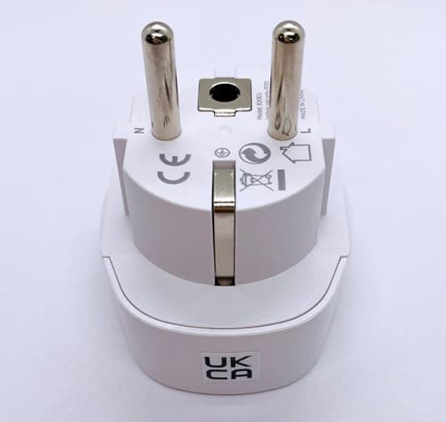 Travel Adapter, EU Plug Universal Adaptor, World to European Type F/C International Converter, 2-Pin Multi Socket for Spain, France, Italy, Germany, Portugal, Denmark, Greece to UK, USA, US, AUS — view 6
