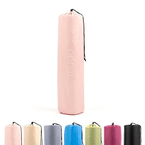 Myga Yoga Mat Bag - Compact Carry Bag for Yoga, Pilates, Fitness & Exercise Mat with Adjustable Strap for Women & Men - Lightweight Waterproof Travel Bag for Home Gym and Studio - Pink