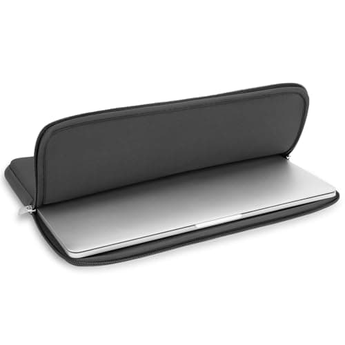 RAINYEAR 14 Inch Laptop Sleeve Case with Accessories Pouch, Grey — view 4