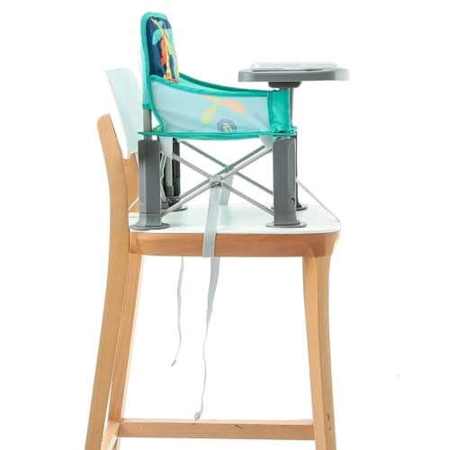 ebebek baby plus Picnic Booster Highchair | Highchair Portable Seat Chair | Compact Fold with Straps for Indoor Outdoor Use | Foldable High Chair Toddler Seat for Eating (Multicolored) — view 4