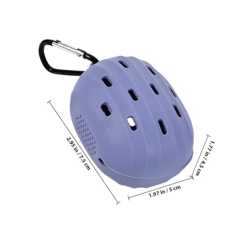 Silicone Makeup Puff Storage Case Portable Travel Holder Lavender — view 2