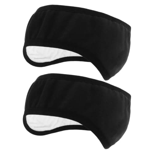 VALICLUD Noise Cancelling Headband for Sleeping with Soundproof Sleep Earmuff in Black, Adjustable Fit and Comfortable Cotton Cloth Ear Muffs for Men and Women, for Airplanes and Office