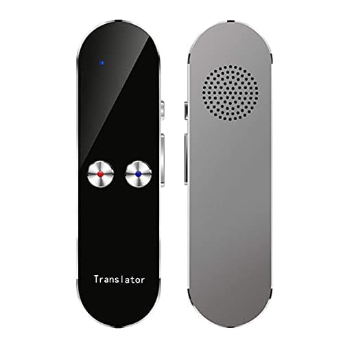 KGFDSGDS Smart Instant Language Translator Device, Portable Two-Way Voice Interpreter, 68+ Languages Smart Translations in Real Time, for Travel Shopping Business,Silver Hello