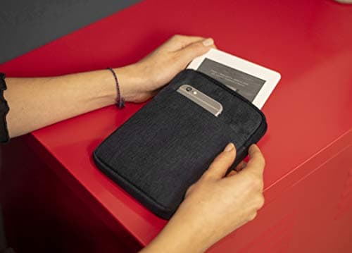 MyGadget Nylon Sleeve for Tablet up to 6,8 Inch - Padded Bag for 13,5 x 18 cm - e.g. Kindle Paperwhite 11th Generation - Travel Pouch in Black — view 6