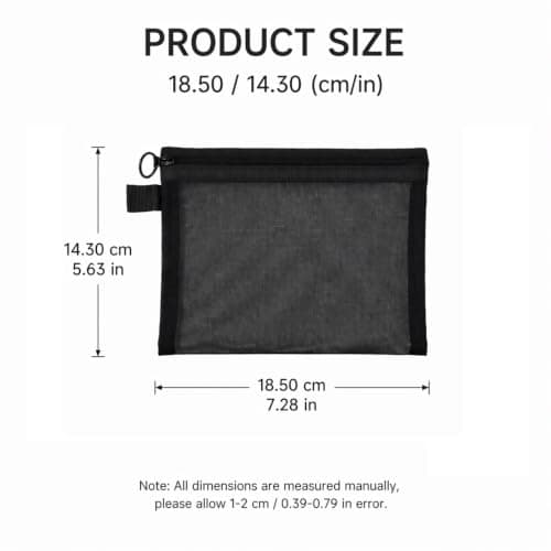 4PCS Portable Travel Toiletry Organizer Pouches, Breathable Nylon Mesh Bags for Women, Office Supplies and Holiday Essentials — view 5