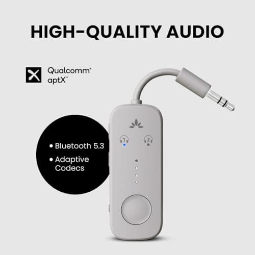 Avantree Relay - Airplane Bluetooth Adapter for 2 AirPods or Headphones — view 4