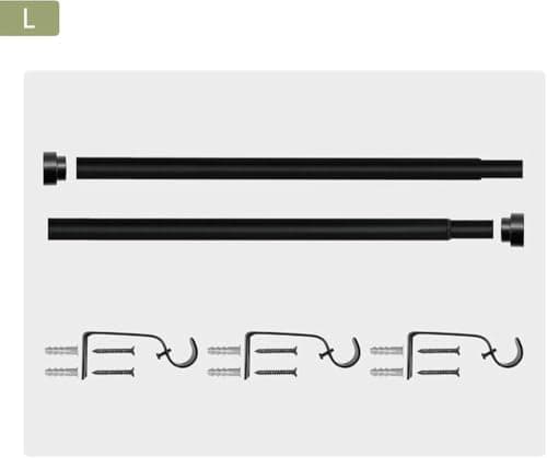 TUXCAXI Nordic Curtain Rod Set Single Double Pole,gold,其他 — view 5