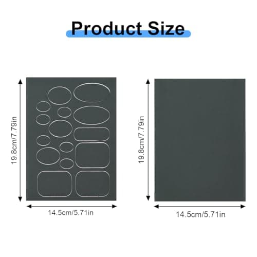 LICQIC Down Jacket Repair Patches, 6 Pieces Dark Grey — view 2
