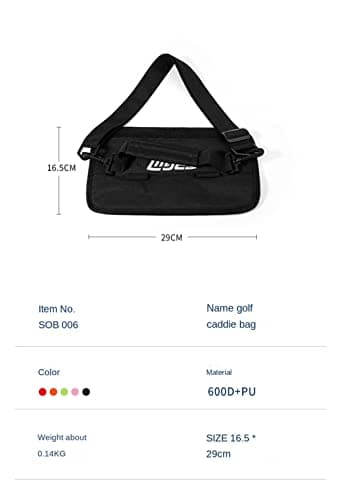 Golf Cart Bag for Men and Women - Lightweight Clubs Carrier with Mini Pouch for Driving Range Course Golf Club Bag (Orange) — view 4