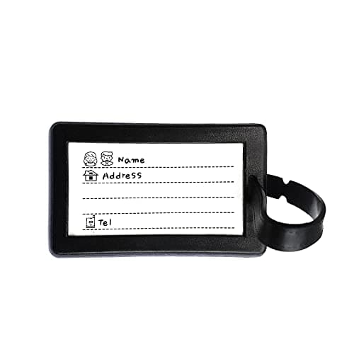 SystemsEleven Luggage Tag Strap Address Label Name Suitcase Luggage Tags Travel ID Bag Tag Silicone Luggage Tag with Name Perfect to Spot Luggage Travel Accessories Tags Set — view 3