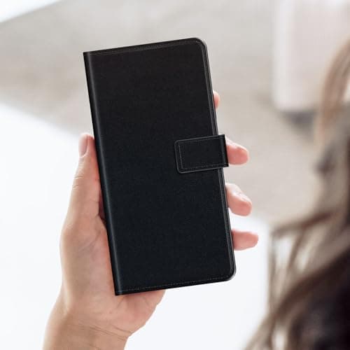 ESACMOT Folio PU Leather Case for ZTE Telstra 5G Hotspot 2 - Black — view 5