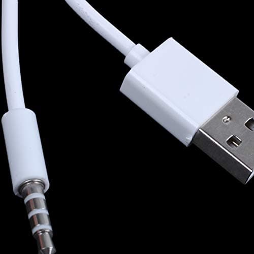 Leudgh Audio Cable 3.5mm AUX to USB 2.0 Adapter Charging Cable 1m Beige — view 3