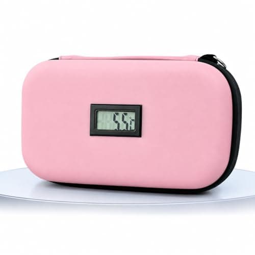 Sinnyelor Insulin Cooler Travel Case TSA Approved Medication Cooler for Travel Diabetes Case Refrigerated Medicine Bag with 2 Ice Pack（Keep Meds Below 25℃） (Pink)