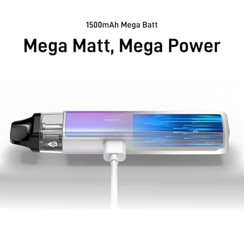Vaporesso Xros 5 mini Vape Kit - (Sky Blue) 1500mAh Rechargeable Battery, 2A Fast Charging [10 Colours] LED Lights, Refillable vape Kit Compatible With Xros Pods, No Nicotine — view 5
