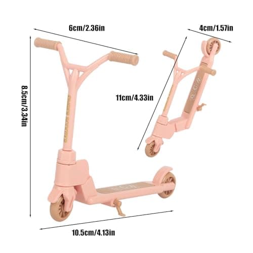 Tuxxjzm Mini Scooter Toy Two Wheel Foldable Non-Slip Gadget — view 5
